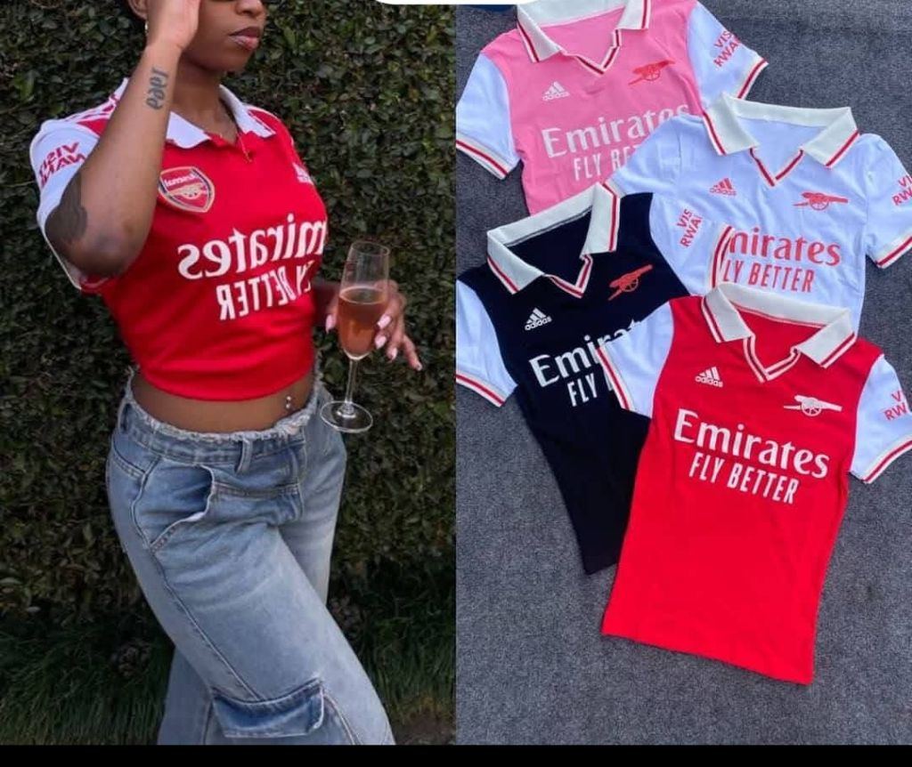 Female crop jersey