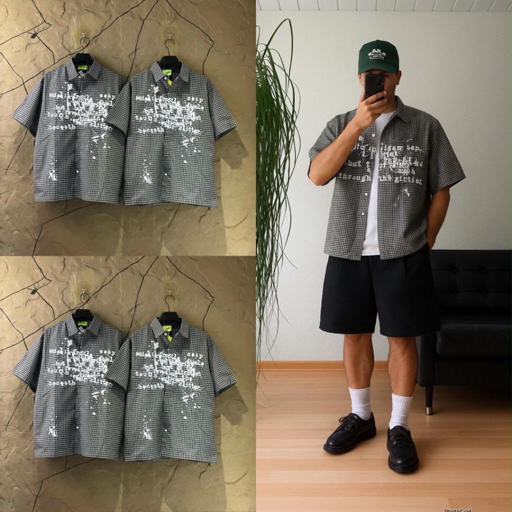 short-sleeve button-up shirt