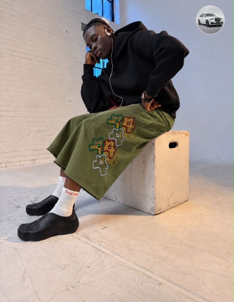 Urban Bloom Embroidered Shorts 🌈🖤 — unique, catchy, and perfect for your streetwear collection.