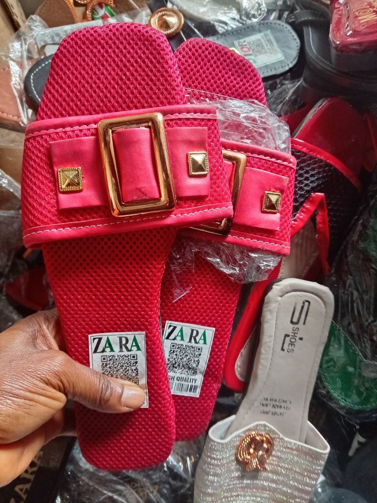 Nigeria made Pam's slippers